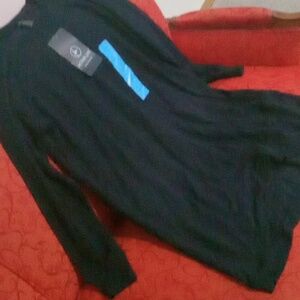 Nwt Active Life Black Long Sleeve Dress 95% Modal And 5% Spandex